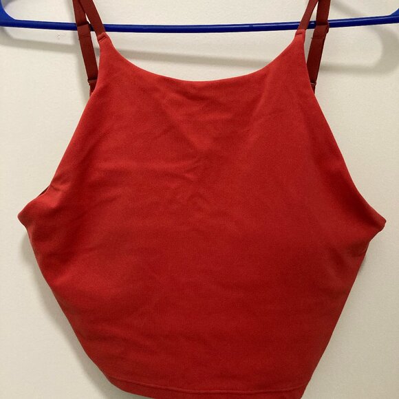 Athleta Intention Crop (Small, A-C) — Bra Tank Top, Red, Good Condition - Picture 2 of 3